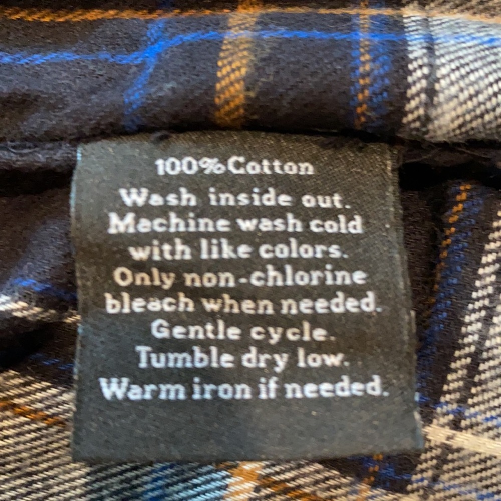 Rock & Republic Small Plaid Flannel Shirt Roll Cuff New D5 - Picture 7 of 10